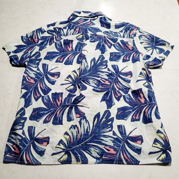Tommy Hilfiger Custom Fit Hibiscus Button Up  Hawaiian Tropical Print XL NWOT - Picture 3 of 11